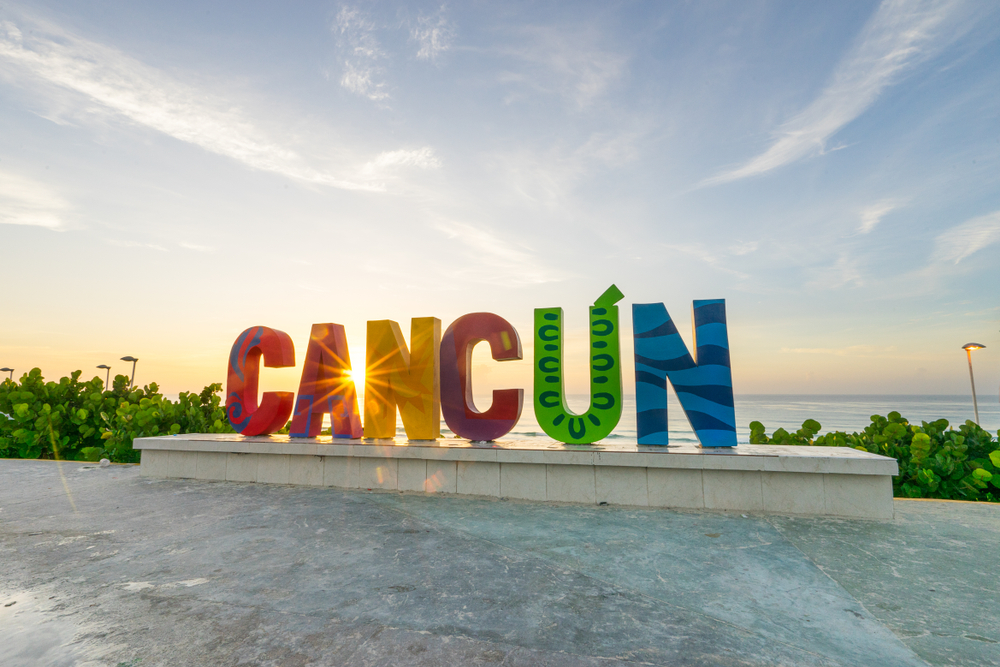 The Cancun sign